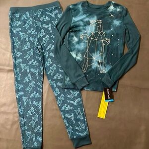 Cuddl Duds Boys 2-Piece Fitted Pajama Set